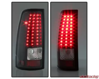 Xtune LED Tail Lights With Black Lens Chevrolet Silverado | GMC Sierra 1999-2007 - ALT-ON-CS99-LED-BK