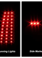 Xtune LED Tail Lights With Black Lens Chevrolet Silverado | GMC Sierra 1999-2007                                     - ALT-ON-CS99-LED-BK - Image 9