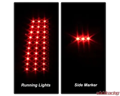 Xtune LED Tail Lights With Black Lens Chevrolet Silverado | GMC Sierra 1999-2007 - ALT-ON-CS99-LED-BK