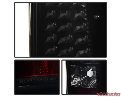 Xtune LED Tail Lights With Black Smoke Lens Chevrolet Silverado | GMC Sierra 1999-2007 - ALT-ON-CS99-LED-BSM