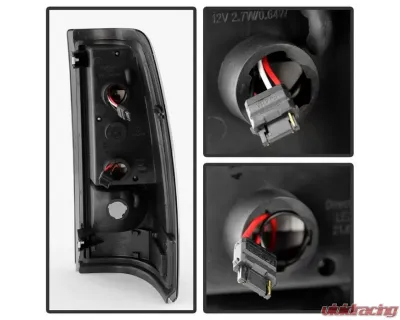 Xtune LED Tail Lights With Black Smoke Lens Chevrolet Silverado | GMC Sierra 1999-2007 - ALT-ON-CS99-LED-BSM