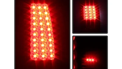 Xtune LED Tail Lights With Black Smoke Lens Chevrolet Silverado | GMC Sierra 1999-2007                                     - ALT-ON-CS99-LED-BSM - Image 4