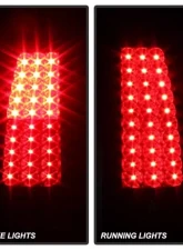 Xtune LED Tail Lights With Black Smoke Lens Chevrolet Silverado | GMC Sierra 1999-2007                                     - ALT-ON-CS99-LED-BSM - Image 5