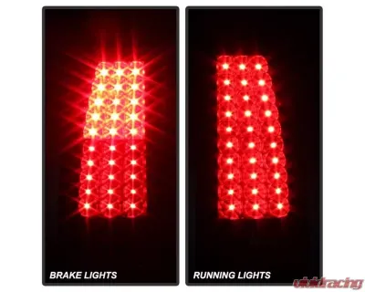 Xtune LED Tail Lights With Black Smoke Lens Chevrolet Silverado | GMC Sierra 1999-2007 - ALT-ON-CS99-LED-BSM
