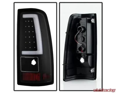 Xtune Version 3 Light Bar LED Tail Lights With Black Lens Chevrolet Silverado | GMC Sierra 1999-2007 - ALT-ON-CS99V3-LBLED-BK