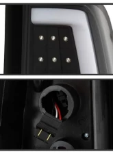 Xtune Version 3 Light Bar LED Tail Lights With Black Lens Chevrolet Silverado | GMC Sierra 1999-2007                                     - ALT-ON-CS99V3-LBLED-BK - Image 3