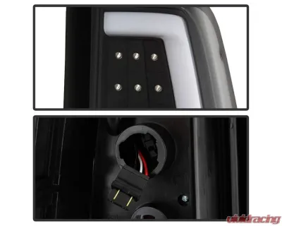 Xtune Version 3 Light Bar LED Tail Lights With Black Lens Chevrolet Silverado | GMC Sierra 1999-2007 - ALT-ON-CS99V3-LBLED-BK