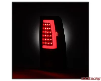 Xtune Version 3 Light Bar LED Tail Lights With Black Lens Chevrolet Silverado | GMC Sierra 1999-2007 - ALT-ON-CS99V3-LBLED-BK