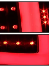 Xtune Version 3 Light Bar LED Tail Lights With Black Lens Chevrolet Silverado | GMC Sierra 1999-2007                                     - ALT-ON-CS99V3-LBLED-BK - Image 8
