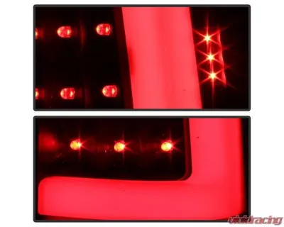 Xtune Version 3 Light Bar LED Tail Lights With Black Lens Chevrolet Silverado | GMC Sierra 1999-2007 - ALT-ON-CS99V3-LBLED-BK