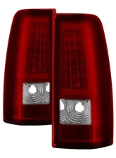 Xtune Version 3 Light Bar LED Tail Lights With Red Clear Lens Chevrolet Silverado | GMC Sierra 1999-2007                                     - ALT-ON-CS99V3-LBLED-RC - Image 10