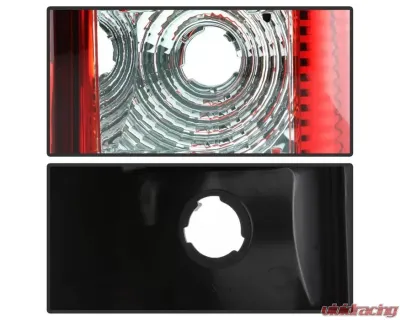 Xtune Version 3 Light Bar LED Tail Lights With Red Clear Lens Chevrolet Silverado | GMC Sierra 1999-2007 - ALT-ON-CS99V3-LBLED-RC