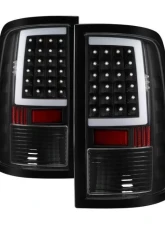 Xtune LED Tail Lights With Black Lens Ram 1500 | 2500 | 3500 2013-2018                                     - ALT-ON-DRAM13V2-LBLED-BK - Image 9