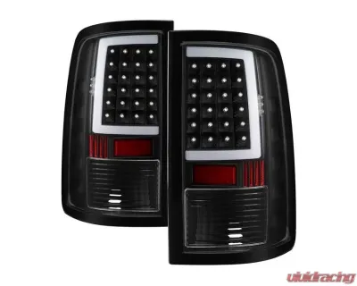 Xtune LED Tail Lights With Black Lens Ram 1500 | 2500 | 3500 2013-2018 - ALT-ON-DRAM13V2-LBLED-BK