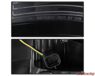 Xtune LED Tail Lights With Black Lens Ram 1500 | 2500 | 3500 2013-2018 - ALT-ON-DRAM13V2-LBLED-BK