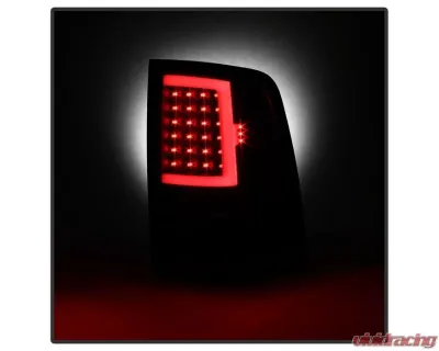Xtune LED Tail Lights With Black Lens Ram 1500 | 2500 | 3500 2013-2018 - ALT-ON-DRAM13V2-LBLED-BK