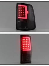 Xtune LED Tail Lights With Black Lens Ram 1500 | 2500 | 3500 2013-2018                                     - ALT-ON-DRAM13V2-LBLED-BK - Image 8