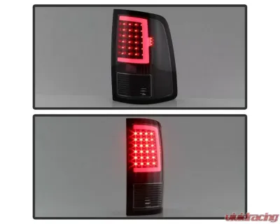 Xtune LED Tail Lights With Black Lens Ram 1500 | 2500 | 3500 2013-2018 - ALT-ON-DRAM13V2-LBLED-BK