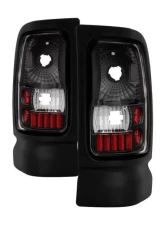 Xtune Euro Style Tail Lights With Black Lens Dodge Ram 1500 | 2500 | 3500 1994-2001                                     - ALT-ON-DRAM94-BK - Image 6