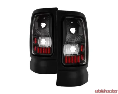 Xtune Euro Style Tail Lights With Black Lens Dodge Ram 1500 | 2500 | 3500 1994-2001 - ALT-ON-DRAM94-BK