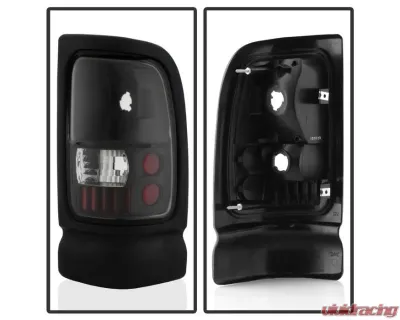 Xtune Euro Style Tail Lights With Black Lens Dodge Ram 1500 | 2500 | 3500 1994-2001 - ALT-ON-DRAM94-BK