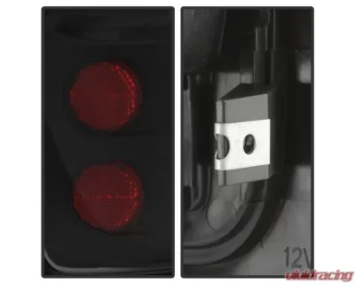 Xtune Euro Style Tail Lights With Black Lens Dodge Ram 1500 | 2500 | 3500 1994-2001 - ALT-ON-DRAM94-BK