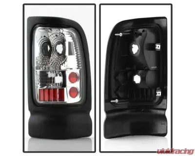 Xtune Euro Style Tail Lights With Chrome Lens Dodge Ram 1500 | 2500 | 3500 1994-2001 - ALT-ON-DRAM94-C