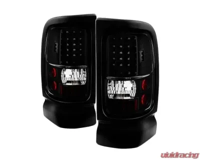 Xtune C-Shape LED Tail Lights With Black Lens Dodge Ram 1500 | 2500 | 3500 1994-2002 - ALT-ON-DRAM94-G2-LED-BK