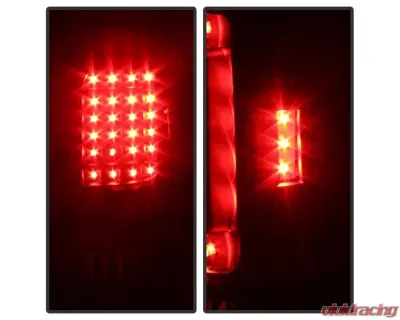 Xtune C-Shape LED Tail Lights With Black Lens Dodge Ram 1500 | 2500 | 3500 1994-2002 - ALT-ON-DRAM94-G2-LED-BK