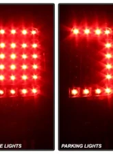 Xtune C-Shape LED Tail Lights With Black Lens Dodge Ram 1500 | 2500 | 3500 1994-2002                                     - ALT-ON-DRAM94-G2-LED-BK - Image 6