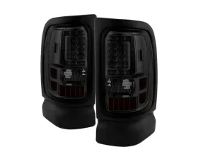 Xtune C-Shape LED Tail Lights With Smoke Lens Dodge Ram 1500 | 2500 | 3500 1994-2002