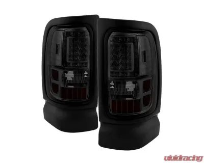 Xtune C-Shape LED Tail Lights With Smoke Lens Dodge Ram 1500 | 2500 | 3500 1994-2002 - ALT-ON-DRAM94-G2-LED-SM