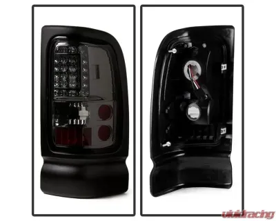 Xtune C-Shape LED Tail Lights With Smoke Lens Dodge Ram 1500 | 2500 | 3500 1994-2002 - ALT-ON-DRAM94-G2-LED-SM