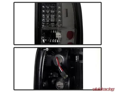 Xtune C-Shape LED Tail Lights With Smoke Lens Dodge Ram 1500 | 2500 | 3500 1994-2002 - ALT-ON-DRAM94-G2-LED-SM