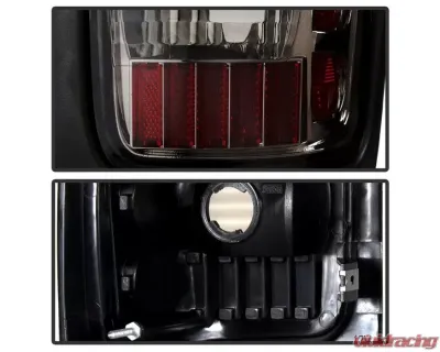 Xtune C-Shape LED Tail Lights With Smoke Lens Dodge Ram 1500 | 2500 | 3500 1994-2002 - ALT-ON-DRAM94-G2-LED-SM
