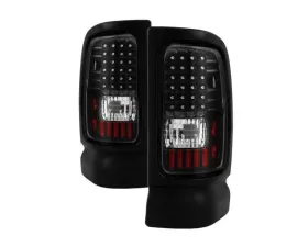 Xtune LED Tail Lights With Black Lens Dodge Ram 1500 | 2500 | 3500 1994-2002
