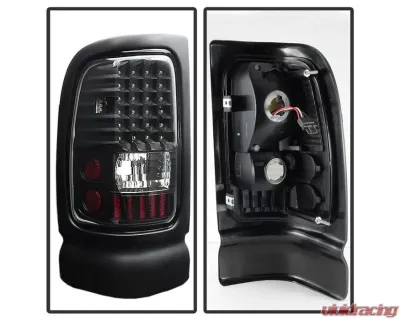 Xtune LED Tail Lights With Black Lens Dodge Ram 1500 | 2500 | 3500 1994-2002 - ALT-ON-DRAM94-LED-BK