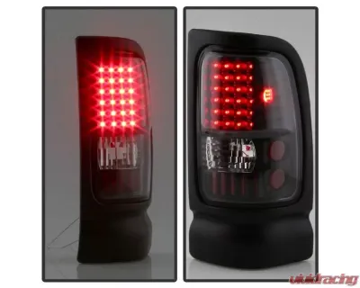 Xtune LED Tail Lights With Black Lens Dodge Ram 1500 | 2500 | 3500 1994-2002 - ALT-ON-DRAM94-LED-BK