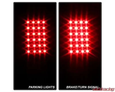 Xtune LED Tail Lights With Black Lens Dodge Ram 1500 | 2500 | 3500 1994-2002 - ALT-ON-DRAM94-LED-BK