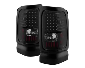 Xtune LED Tail Lights With Black Smoke Lens Dodge Ram 1500 | 2500 | 3500 1994-2002