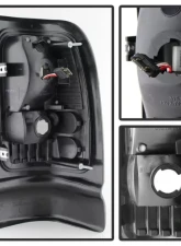 Xtune LED Tail Lights With Black Smoke Lens Dodge Ram 1500 | 2500 | 3500 1994-2002                                     - ALT-ON-DRAM94-LED-BSM - Image 3