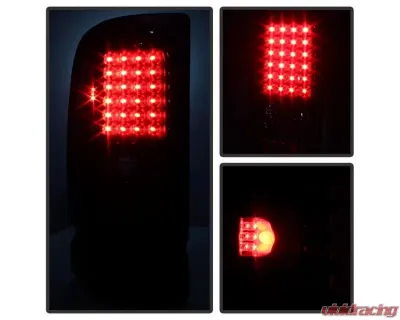 Xtune LED Tail Lights With Black Smoke Lens Dodge Ram 1500 | 2500 | 3500 1994-2002 - ALT-ON-DRAM94-LED-BSM