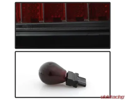 Xtune Euro Style Tail Lights With Smoke Lens Dodge Ram 1500 | 2500 | 3500 1994-2001 - ALT-ON-DRAM94-SM
