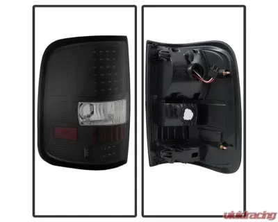 Xtune LED Tail Lights With Black Lens Ford F150 Styleside 2004-2008 - ALT-ON-FF15004-LED-BK