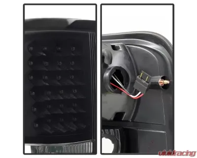 Xtune LED Tail Lights With Black Lens Ford F150 Styleside 2004-2008 - ALT-ON-FF15004-LED-BK