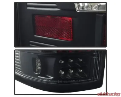 Xtune LED Tail Lights With Black Lens Ford F150 Styleside 2004-2008 - ALT-ON-FF15004-LED-BK