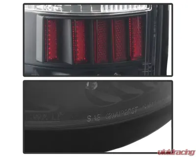 Xtune LED Tail Lights With Black Lens Ford F150 Styleside 2004-2008 - ALT-ON-FF15004-LED-BK