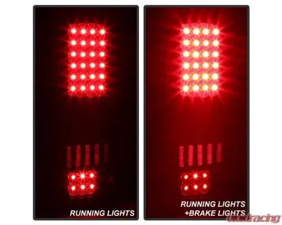 Xtune LED Tail Lights With Black Lens Ford F150 Styleside 2004-2008 - ALT-ON-FF15004-LED-BK