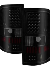 Xtune LED Tail Lights With Black Smoke Lens Ford F150 2004-2008                                     - ALT-ON-FF15004-LED-BSM - Image 10