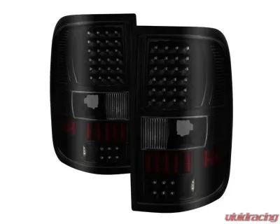 Xtune LED Tail Lights With Black Smoke Lens Ford F150 2004-2008 - ALT-ON-FF15004-LED-BSM